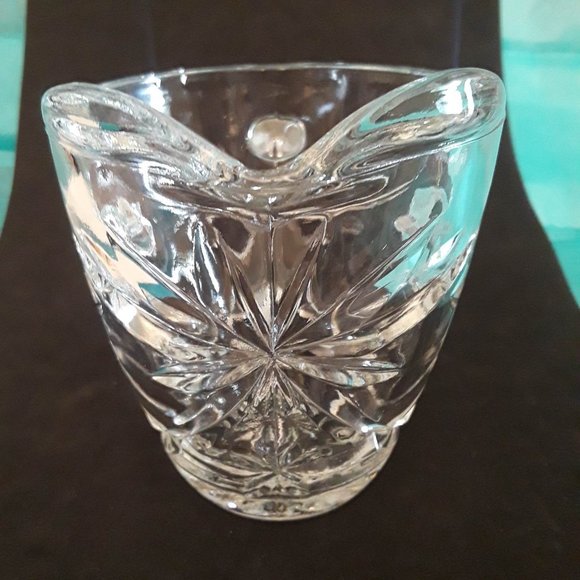 VINTAGE ANCHOR HOCKING STAR OF DAVID 4" GLASS CREAMER - Picture 2 of 7